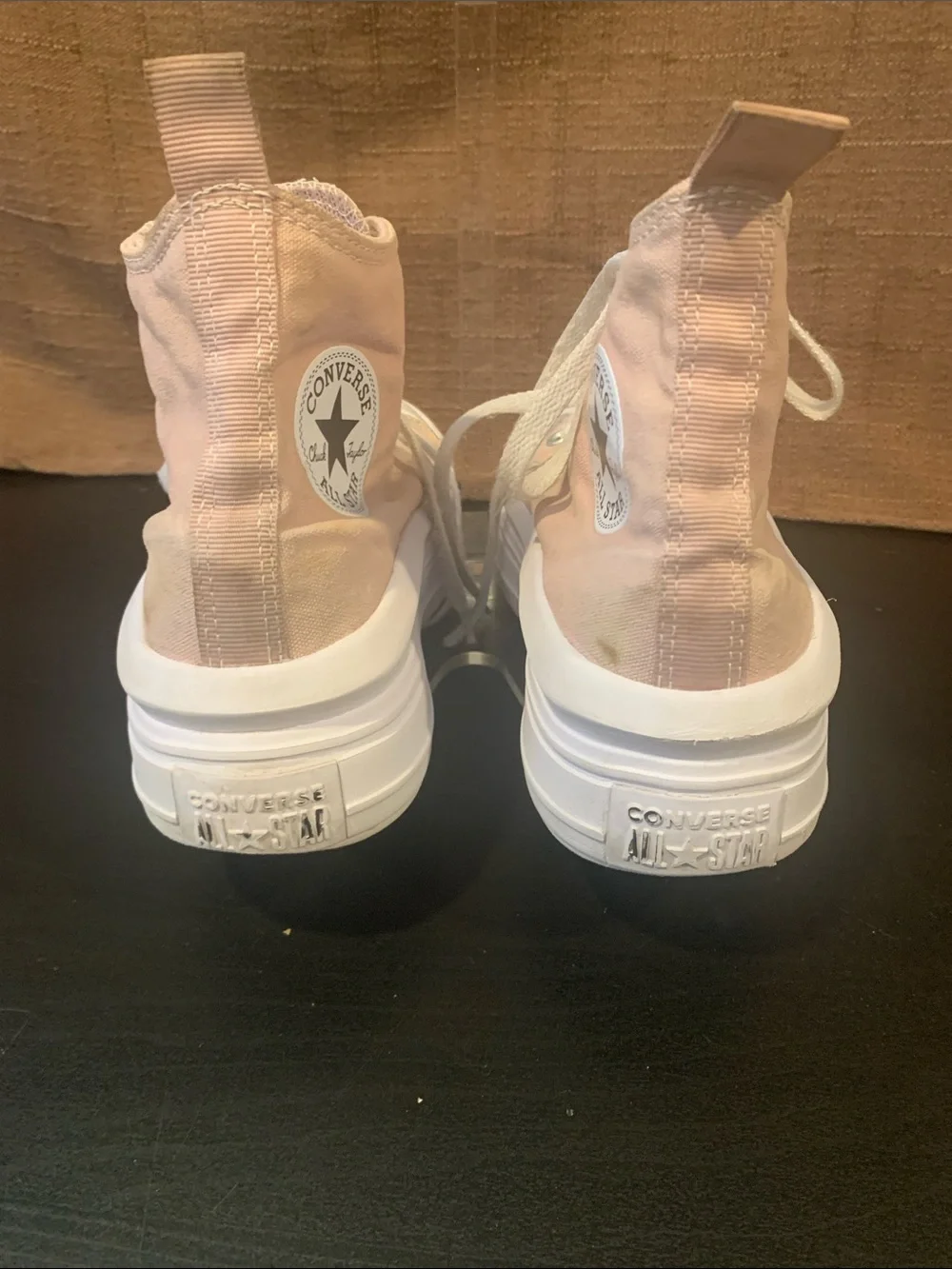 Converse Kids High-Top Sneakers Light Pink and White